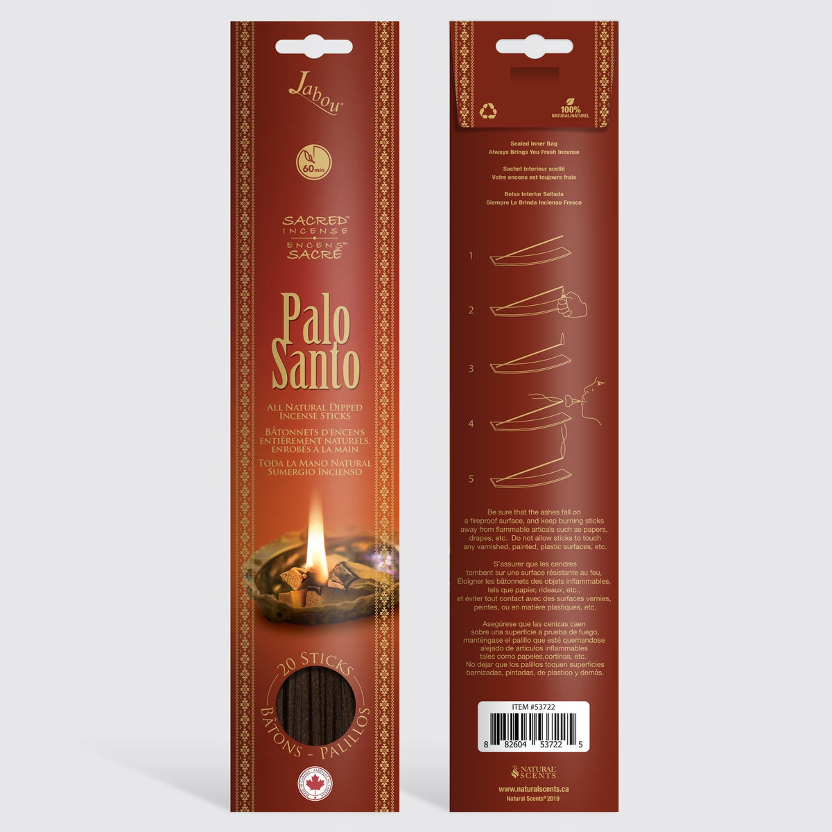Bâtonnets d'encens Palo Santo