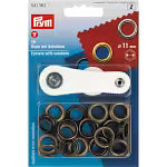 Eyelets And Washers 11mm With Tools 15pc