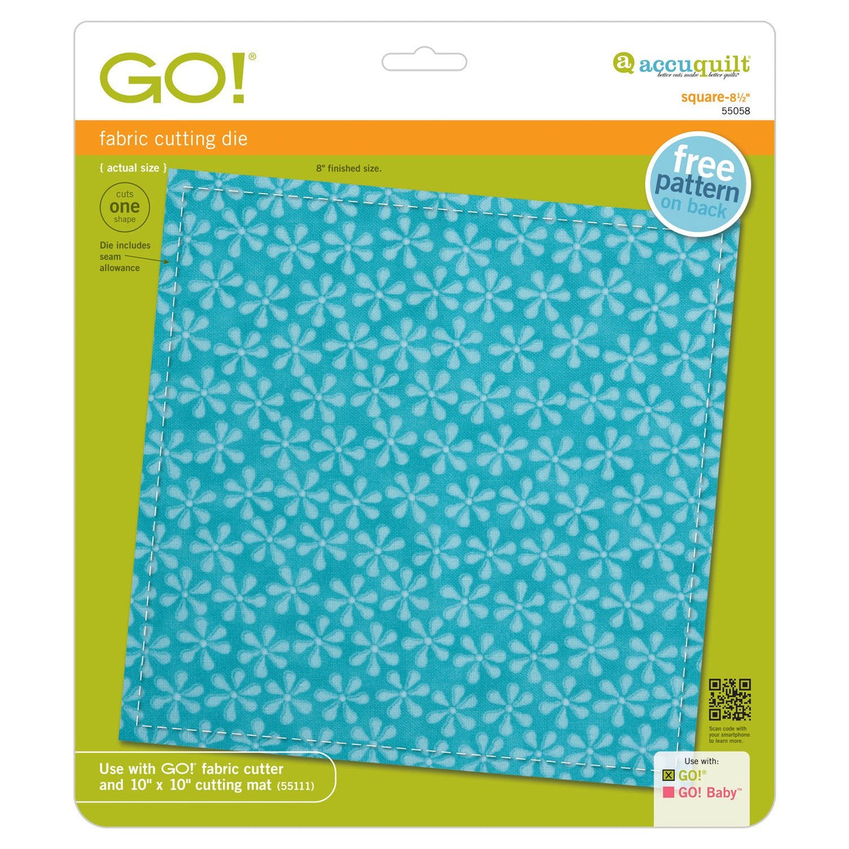 GO! Carré-8 1/2" (8" fini)
