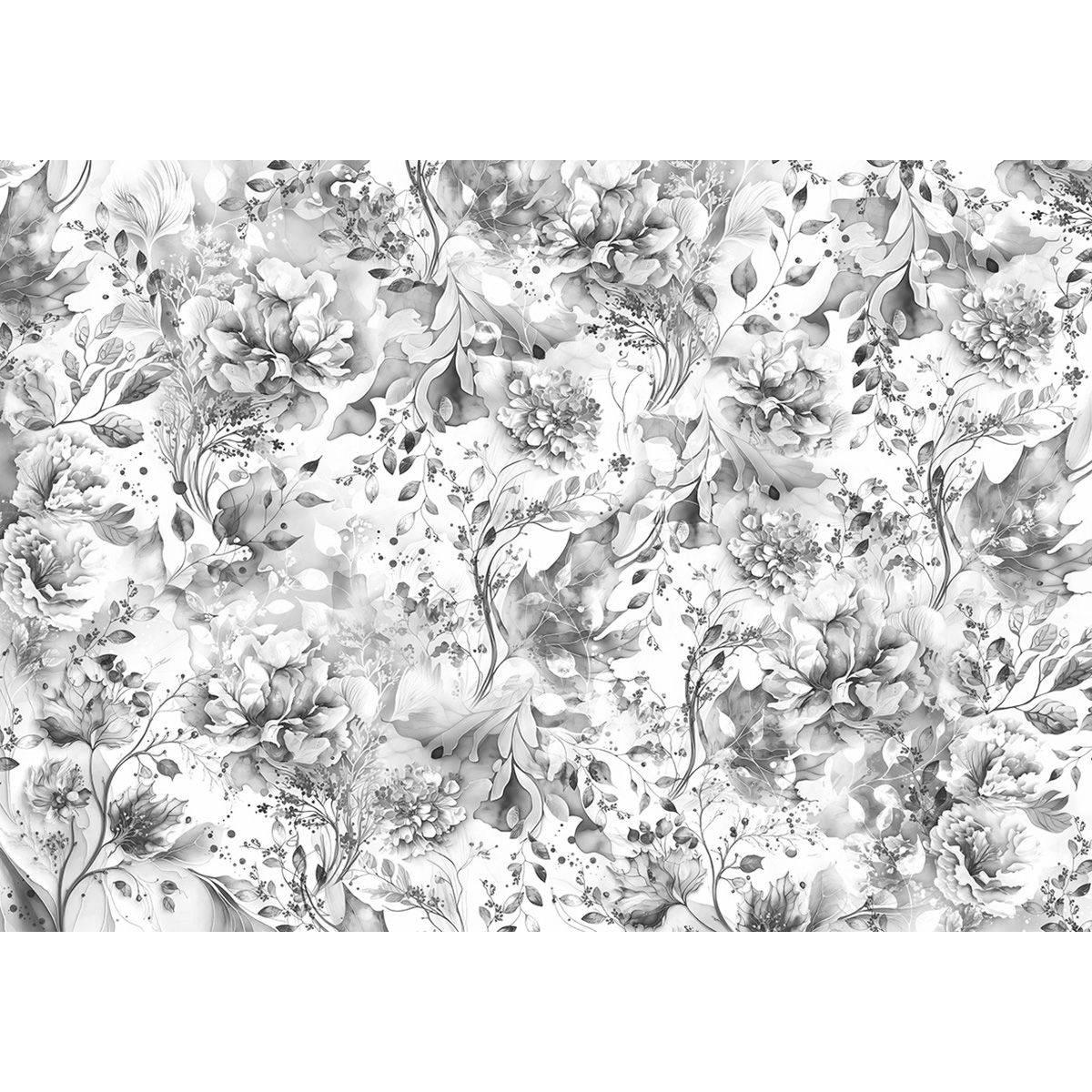 Papier de Soie cm69x49 27,66"x19,29" Fleurs Bohèmes
