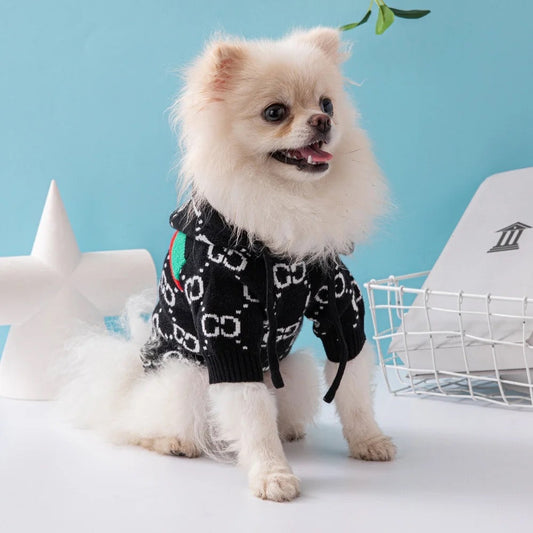 Pull tricoté classique Isabella pour chien | Pull douillet pour chien au quotidien