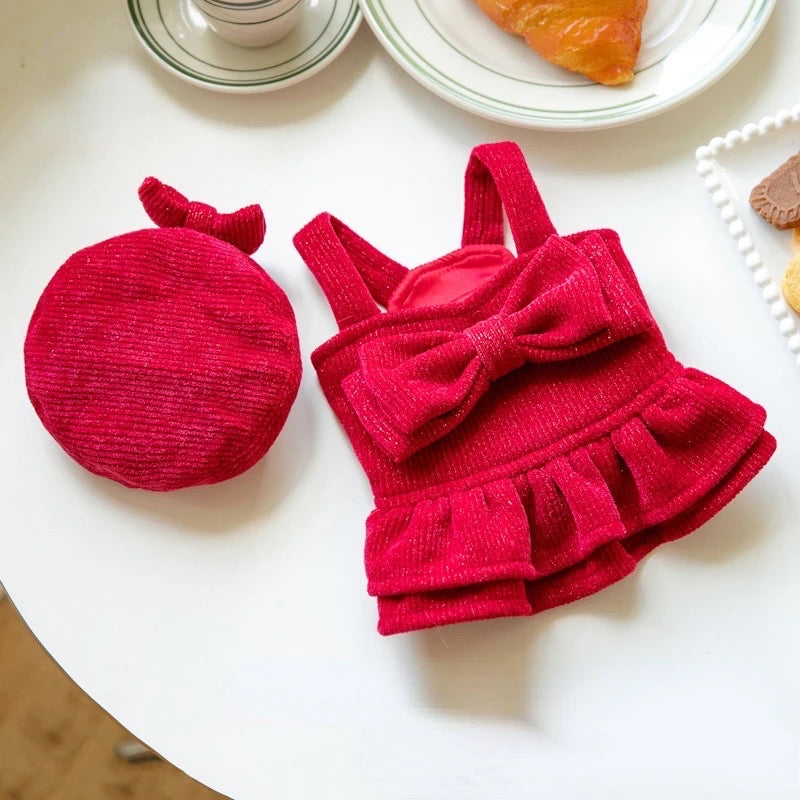 Royal Bow Moment Dog Dress Set | Dress with Matching Hat