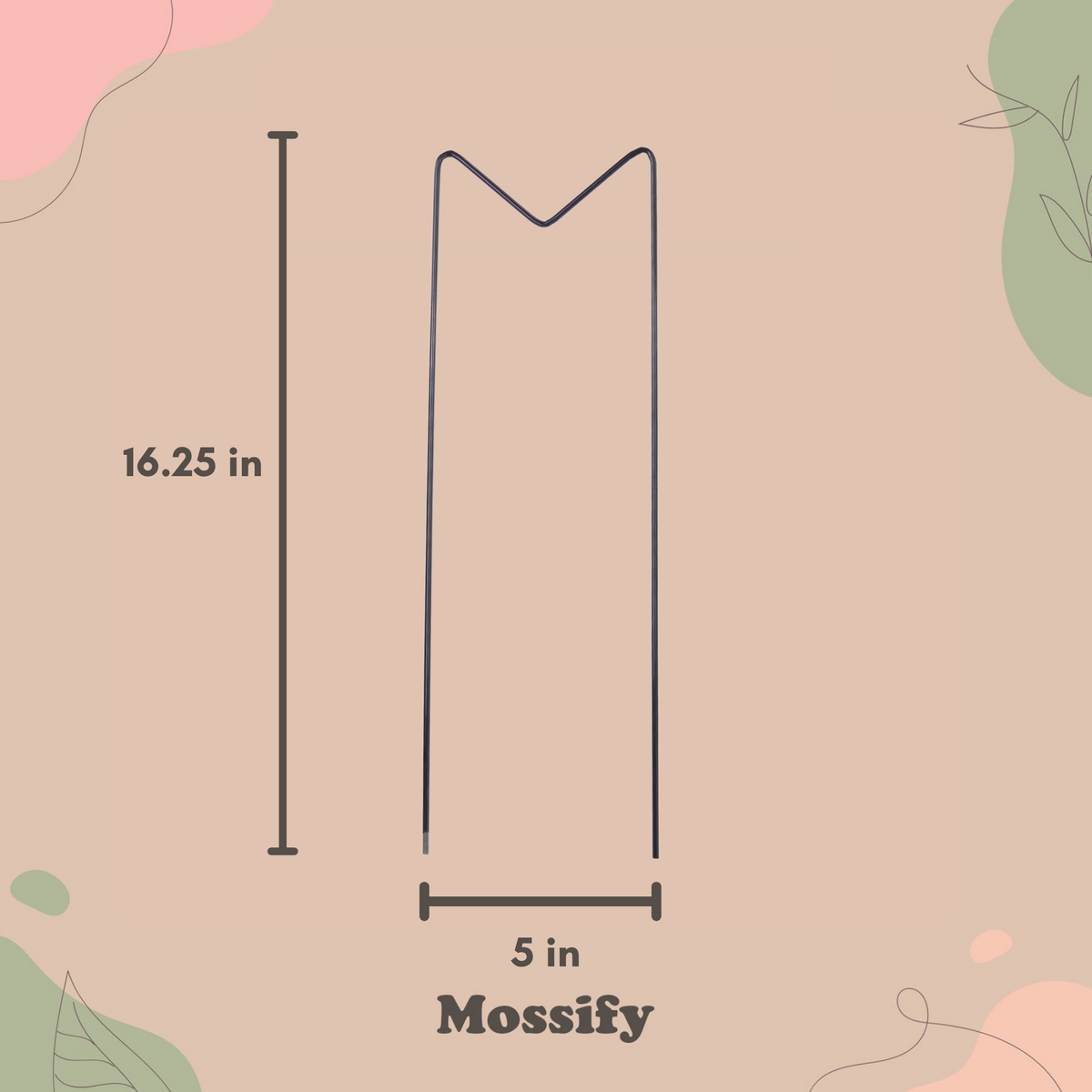 Treillis métallique en « M »