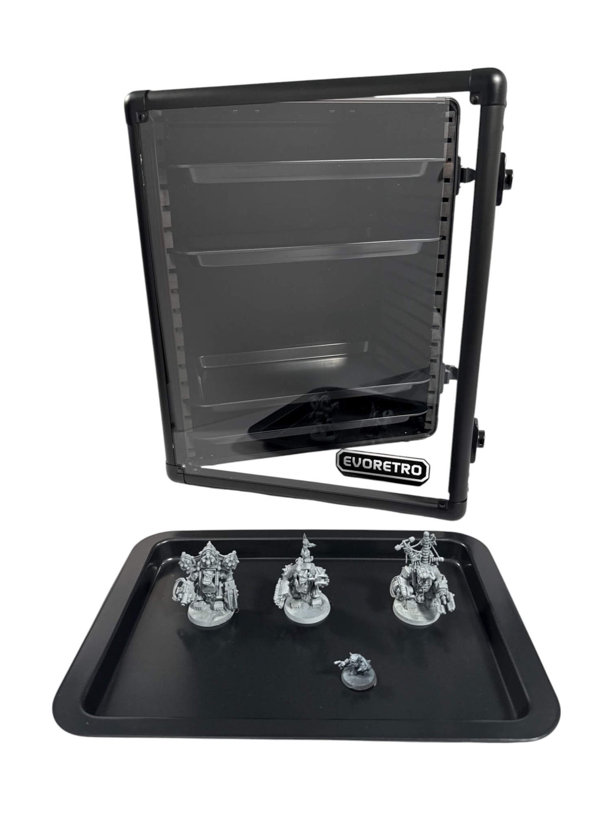 EVORETRO Miniatures Display Case with 5 Magnetic Trays