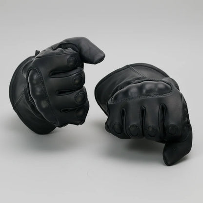Open Road Men's Armored Gauntlet Leather Motorcycle Gloves