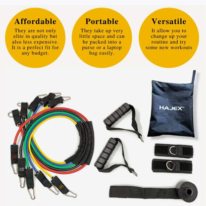 Kit de 11 bandes de résistance pour exercices