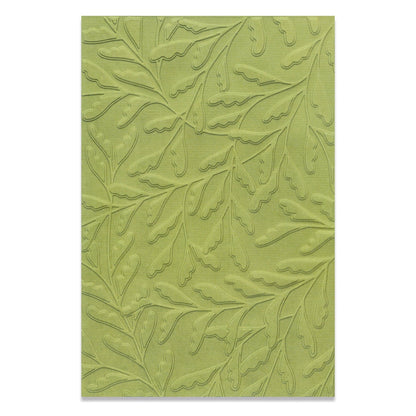 Sizzix Multi-Level Textured Impressions Embossing Folder - Delicate Leaves by Jennifer Ogborn