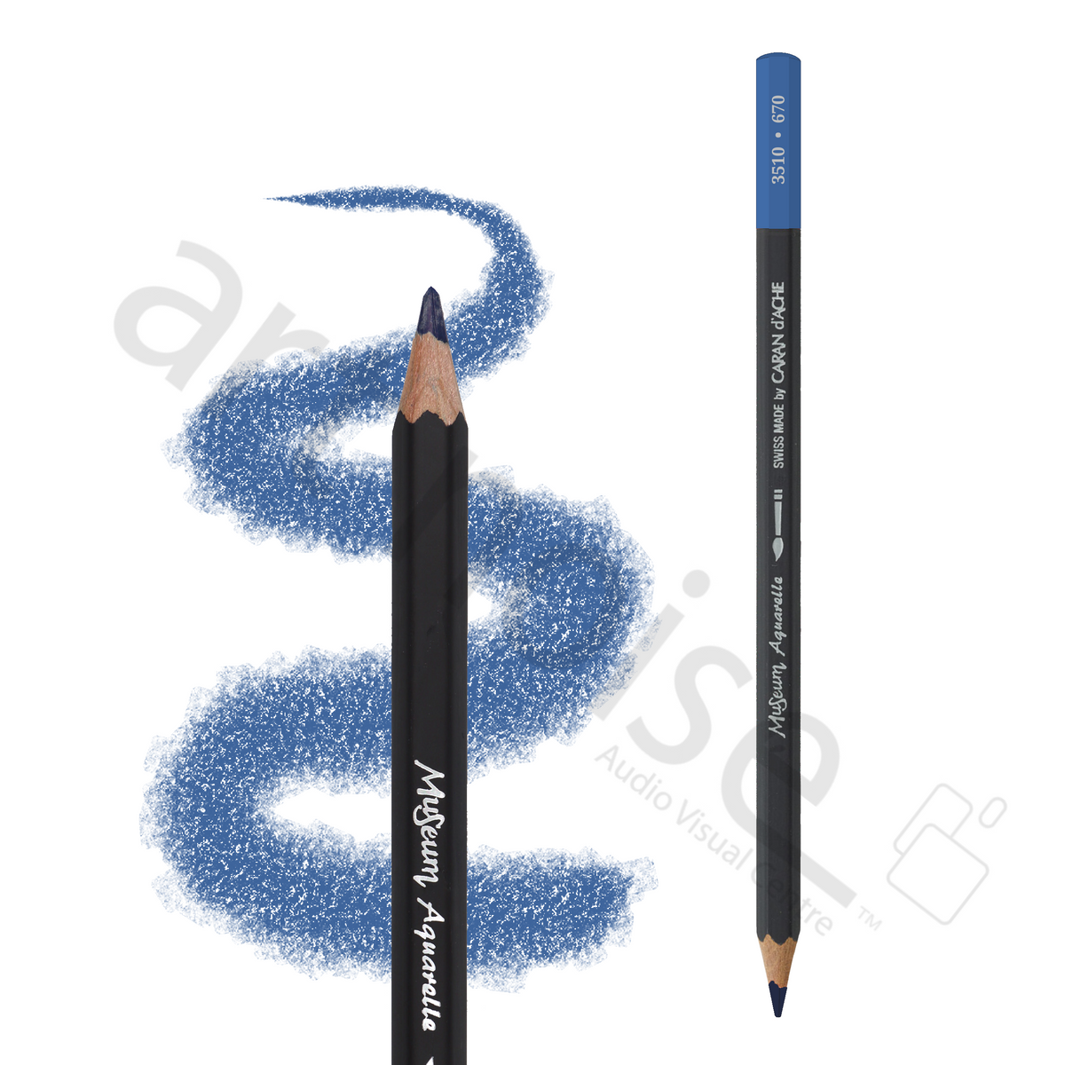 Caran d'Ache - Museum Watercolour Pencil - Blues & Greens