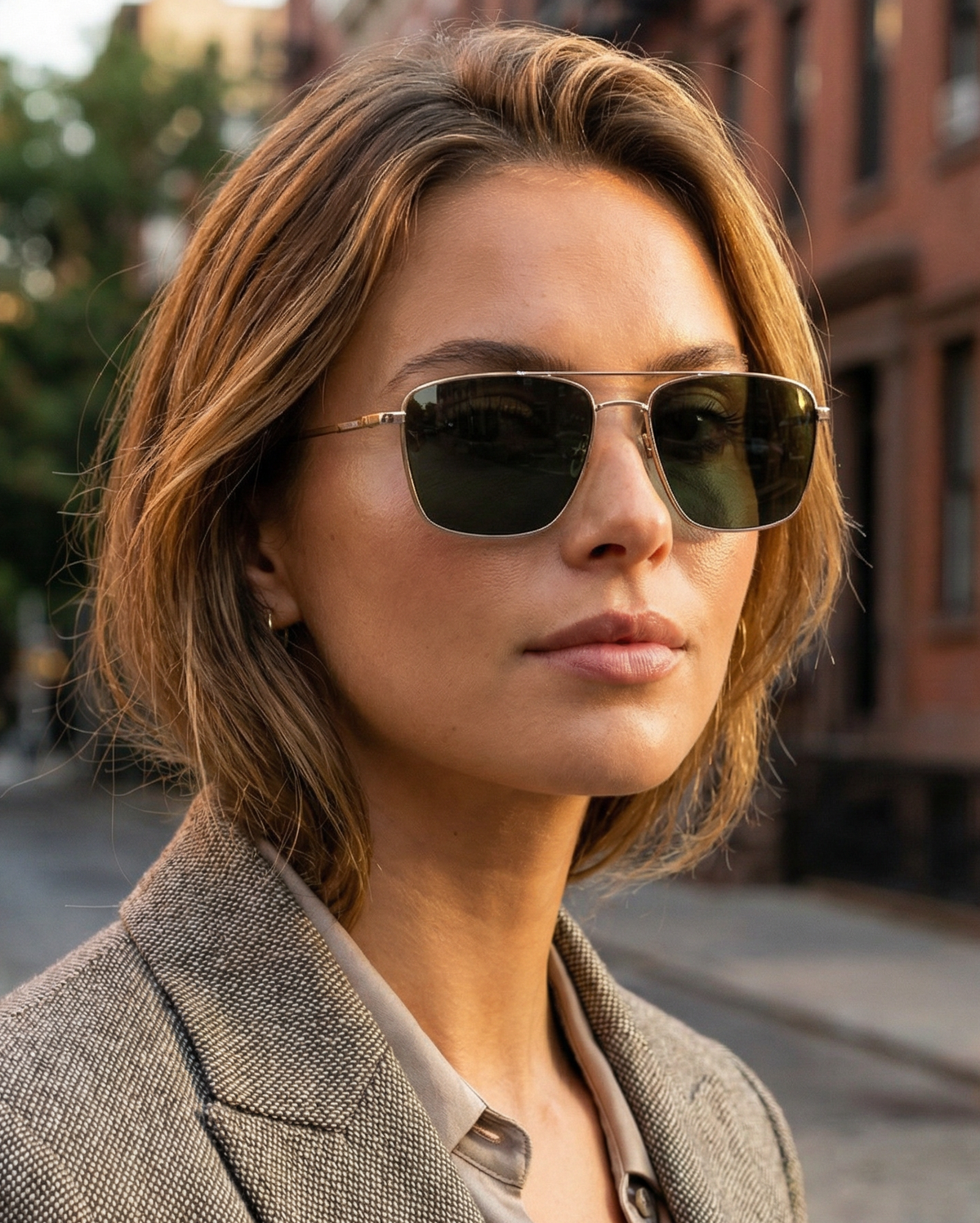 Boléro Kaelix — Square Aviator Sunglasses