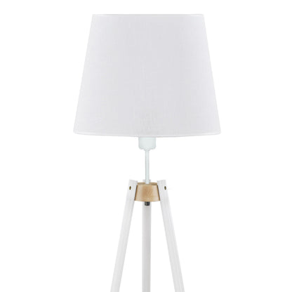 Lampadaire avec table d'appoint VAIO blanc