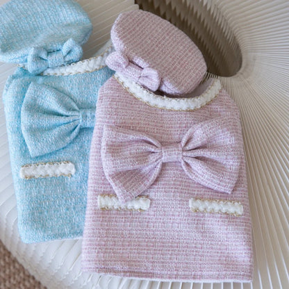 Ensemble robe et chapeau Paris pour chiens – Tenue élégante pour chiens