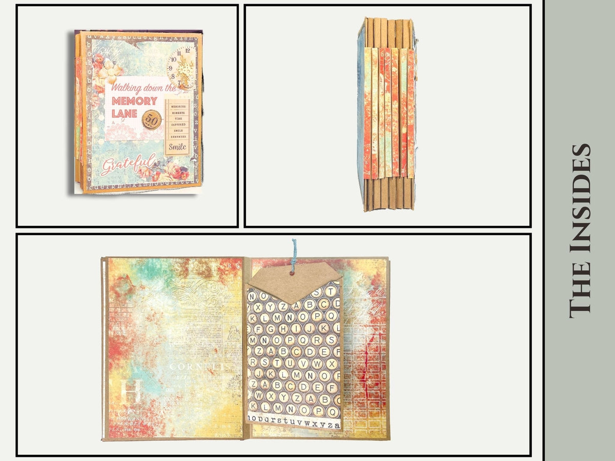 CrafTreat Scrapbook Blanks - Accordion Hinge Book DIY - Black