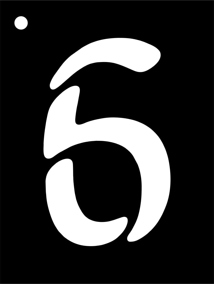 Mini numéros de pochoir