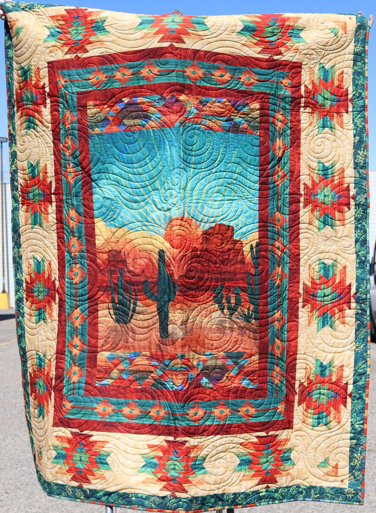 Store Sample- Twin Quilt- Desert Panel
