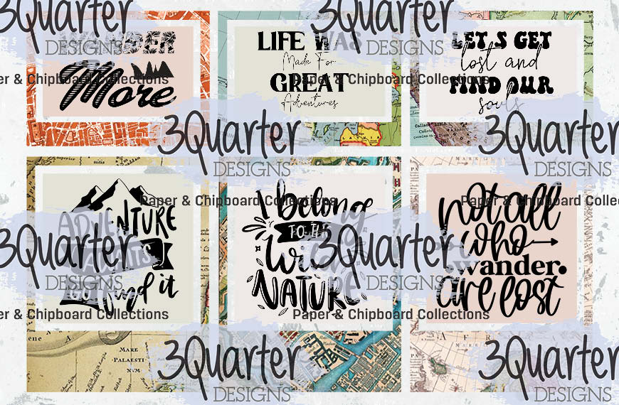 Pack de 6 cartes 10x15 cm Voyages Incroyables
