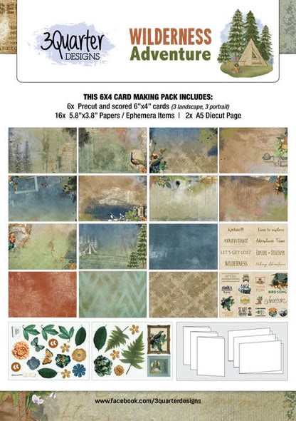 3Quarter Designs - Collection de cartes - Aventures en pleine nature
