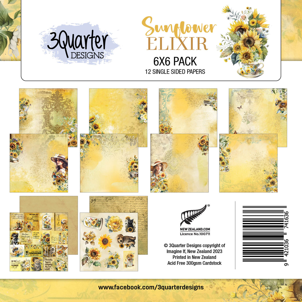 Élixir de tournesol, paquet de 6 x 6