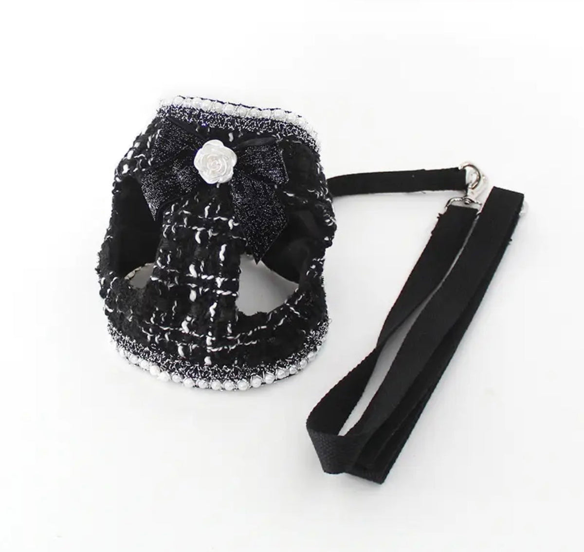 Aman Tweed Dog Harness and Leash Set | Dog Walking Outfit