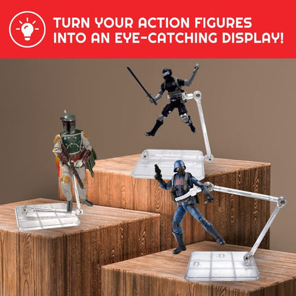 Supports articulés en plastique EVORETRO pour figurines de 3,75 et 6 pouces