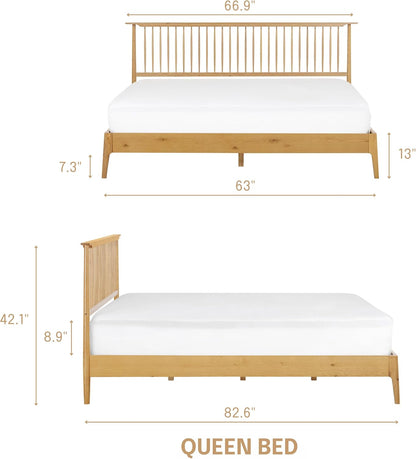 Ruby Solid Wood Bed Frame