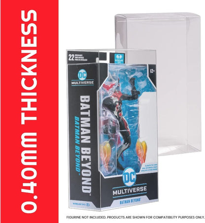 DC Multiverse McFarlane Regular (Batman Beyond - Black Box) & Mirrorverse (Box) EVORETRO PET Protector 0.40MM - Pack of 10
