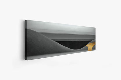 Wall Art Black and Gold Curves Canvas - Fine Art