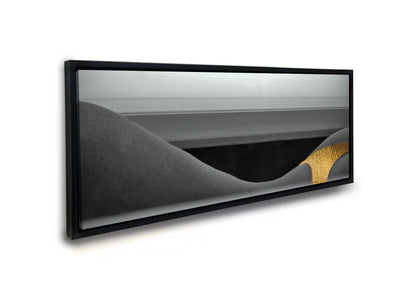 Wall Art Black and Gold Curves Canvas - Fine Art