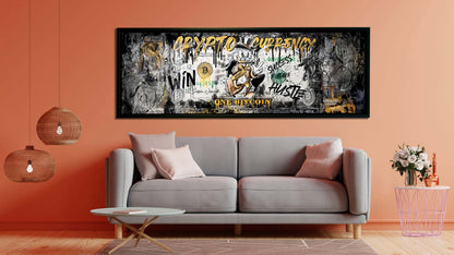 Wall art-Bitcoin Pop art-Canvas Printed