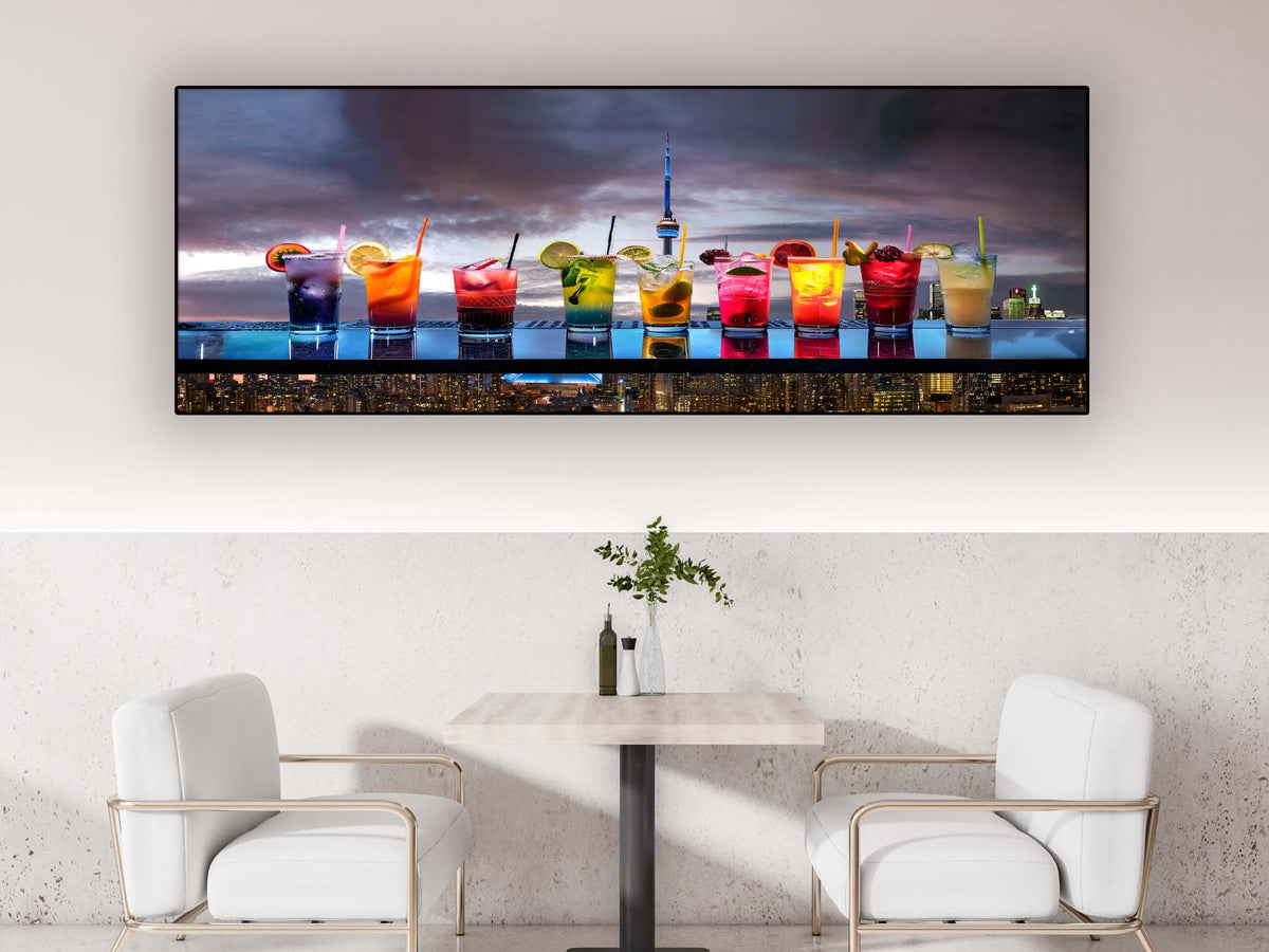 The Hi-Life Toronto Canvas Wall Art | Cocktails & Skyline
