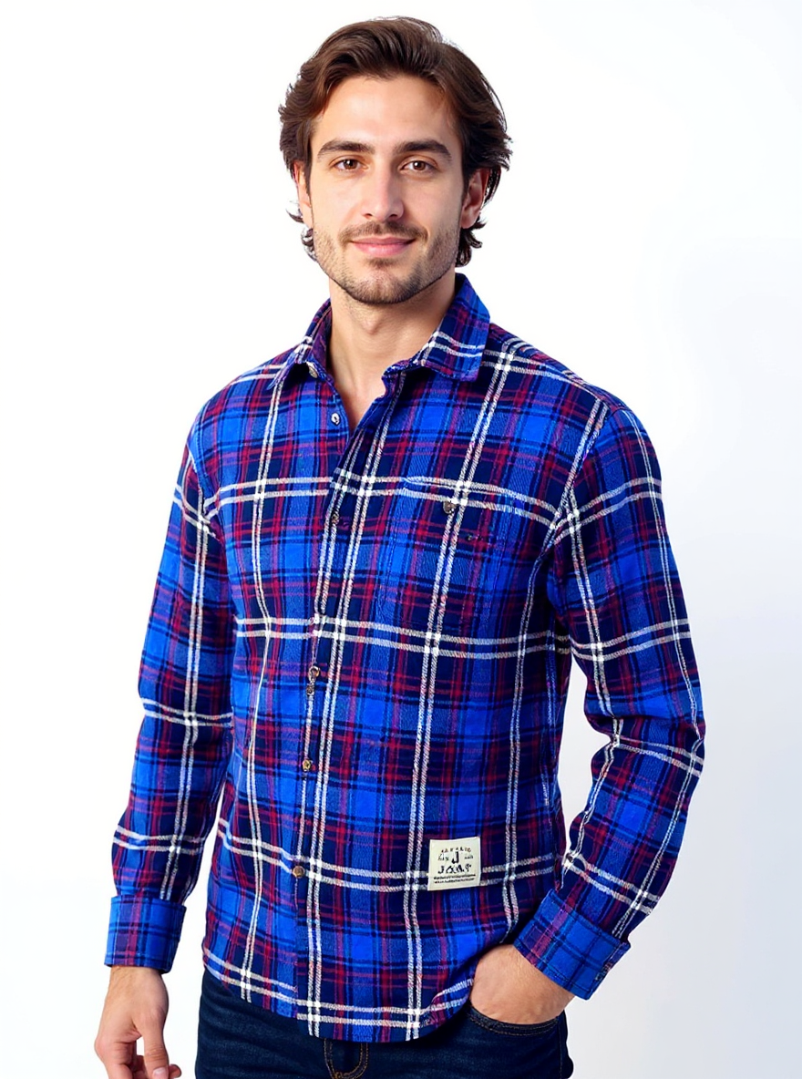 Chemise en flanelle style rockeur vintage The Doors