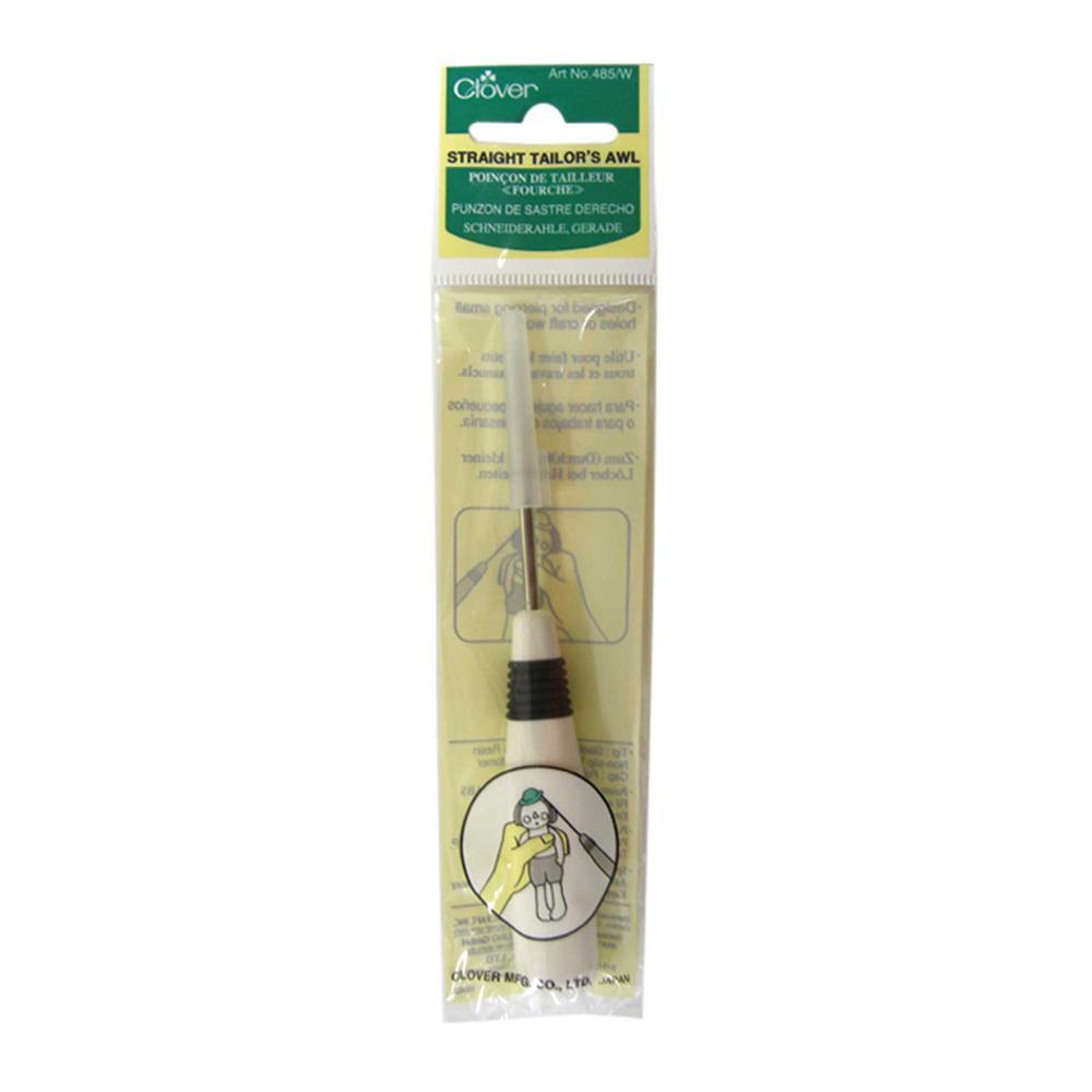 CLOVER 485/W - Poinçon de tailleur droit - Blanc