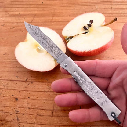 Douk-Douk Original Utility Pocket Knife 200mm, Carbon Steel Blade, Chromed Handle