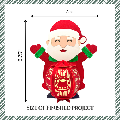 CrafTreat DIY Paper Lanterns - Santa