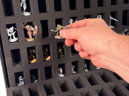 80-Slot EVORETRO Miniature Storage Case with Customizable Foam