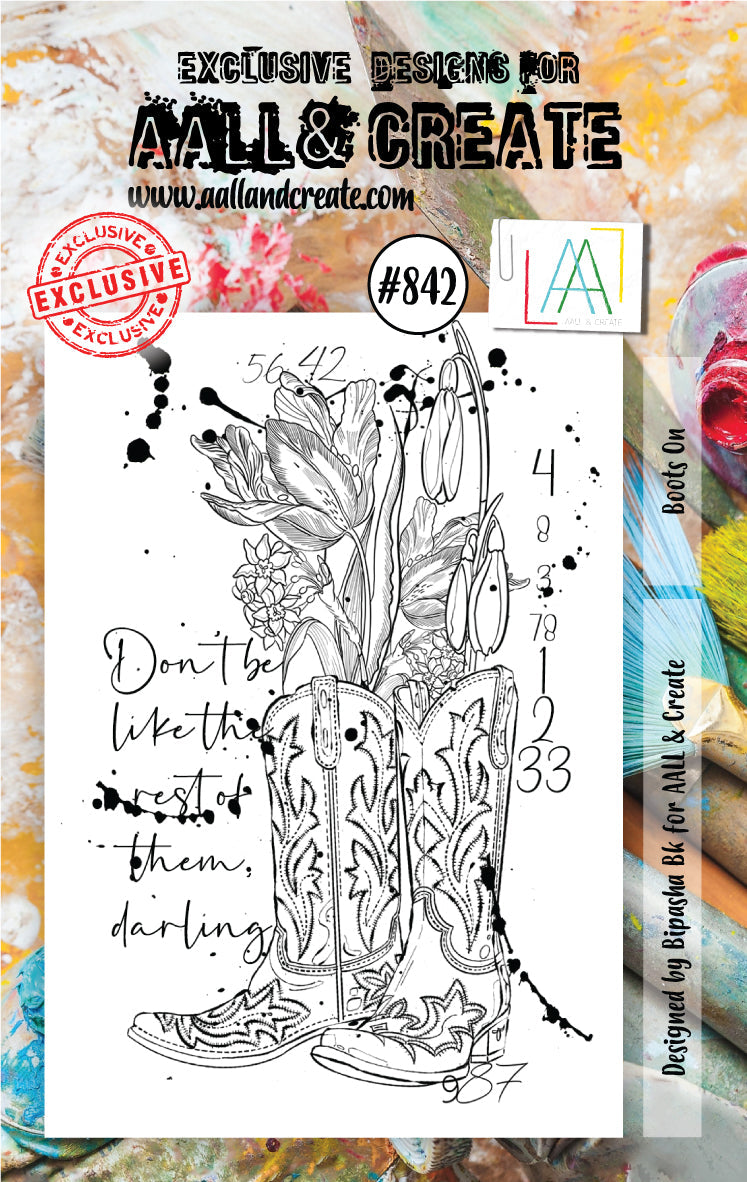 AALL and Create Lot de tampons - 842 - Bottes aux pieds