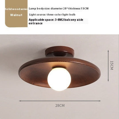 Aisle Ceiling Lamp Solid Wood Modern Minimalist Lamps