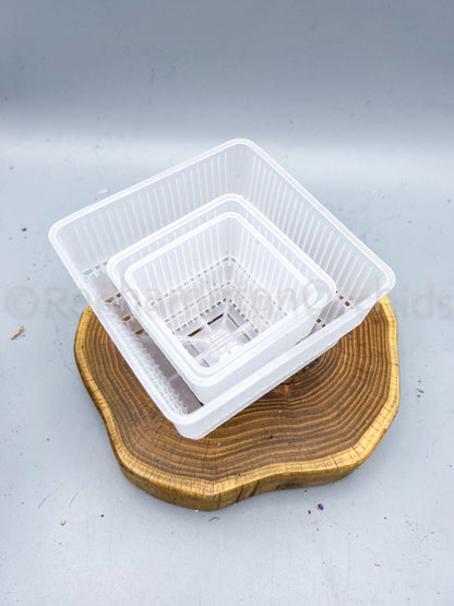 Clear square ultra aerated pots