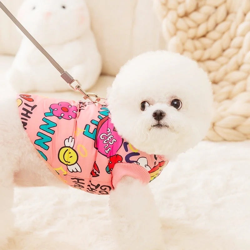 Fries Before Guys Graphic Dog Harness Vest | Medium to Large Breed