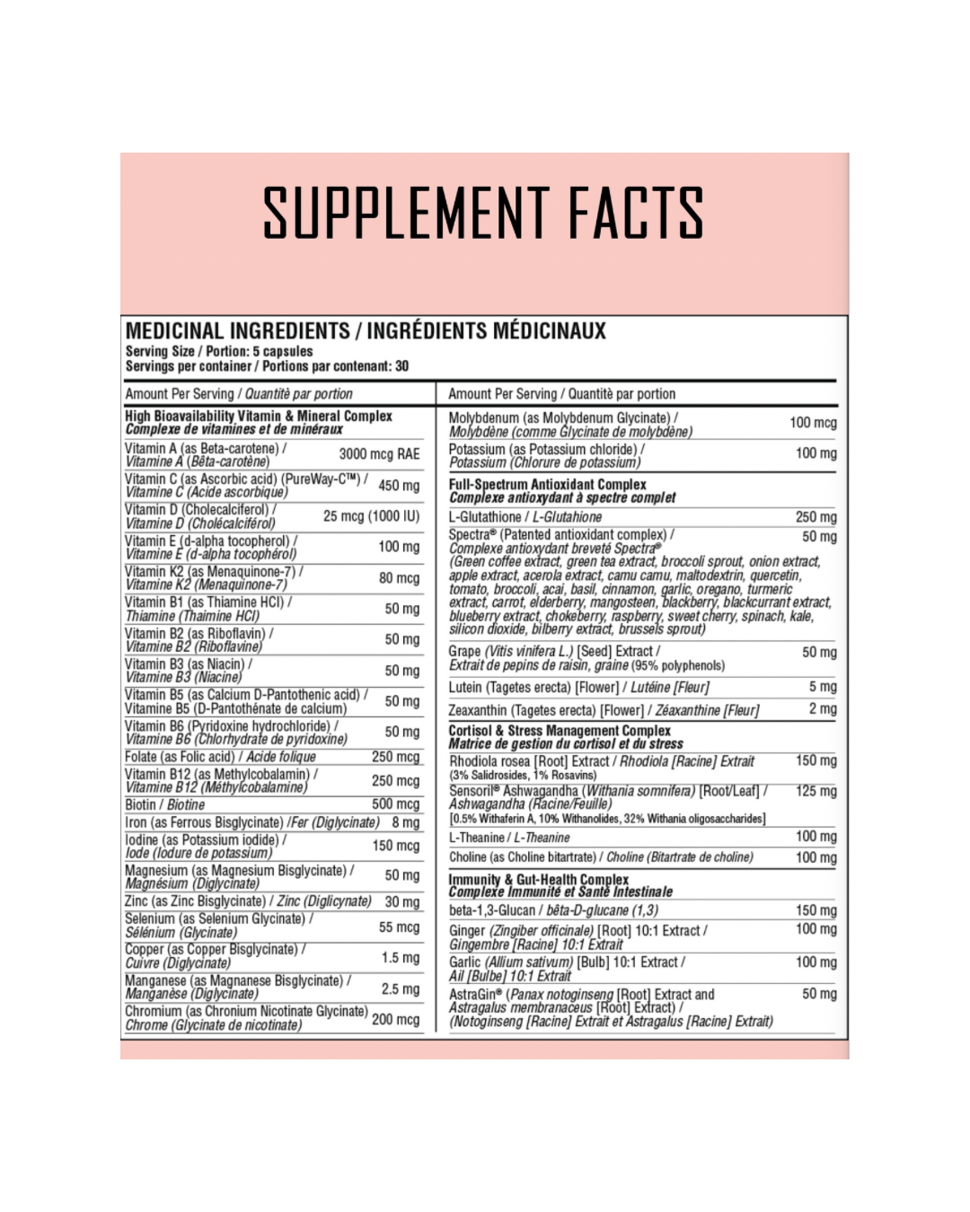VNDL Project MULTI-V Multivitamin
