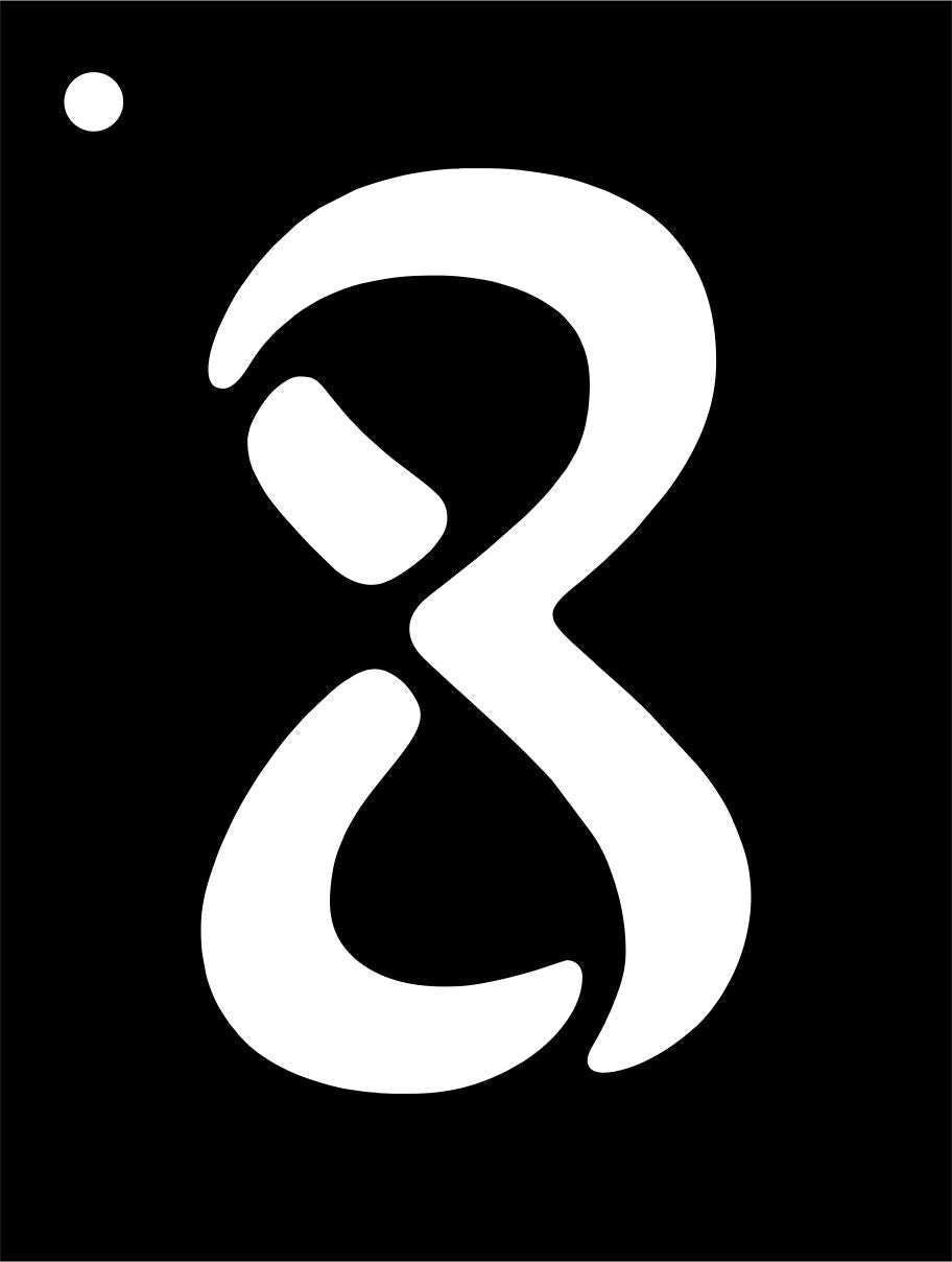 Mini numéros de pochoir