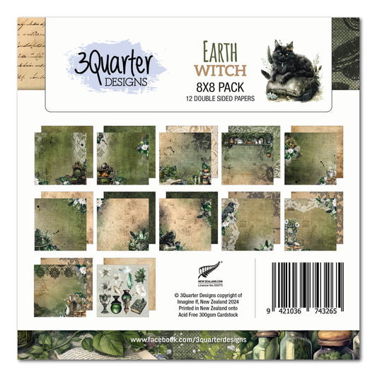 Pack de papiers 20x20 cm Earth Witch 3Quarter Designs