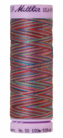 Fil de coton mercerisé panaché Mettler Silk-Finish 50wt 100m Techno Brights