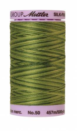 Fil de coton mercerisé panaché Mettler Silk-Finish 50wt, 457 m (500 verges), Fougères