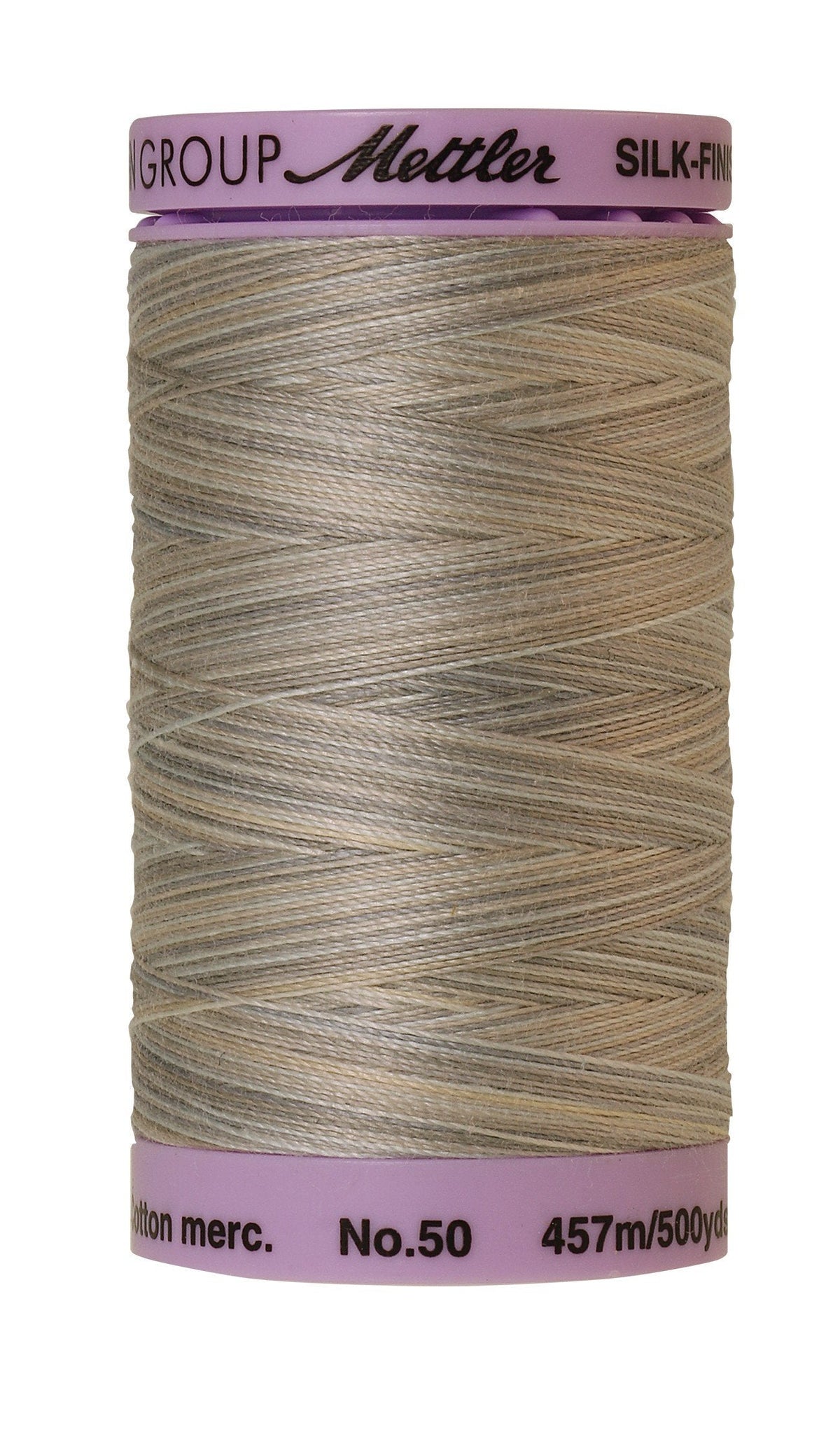 Mettler Fil de coton mouliné Silk-Finish 50wt, 500 vg/457 m, gris tourterelle