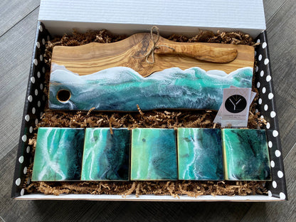Coffret cadeau de planche de charcuterie