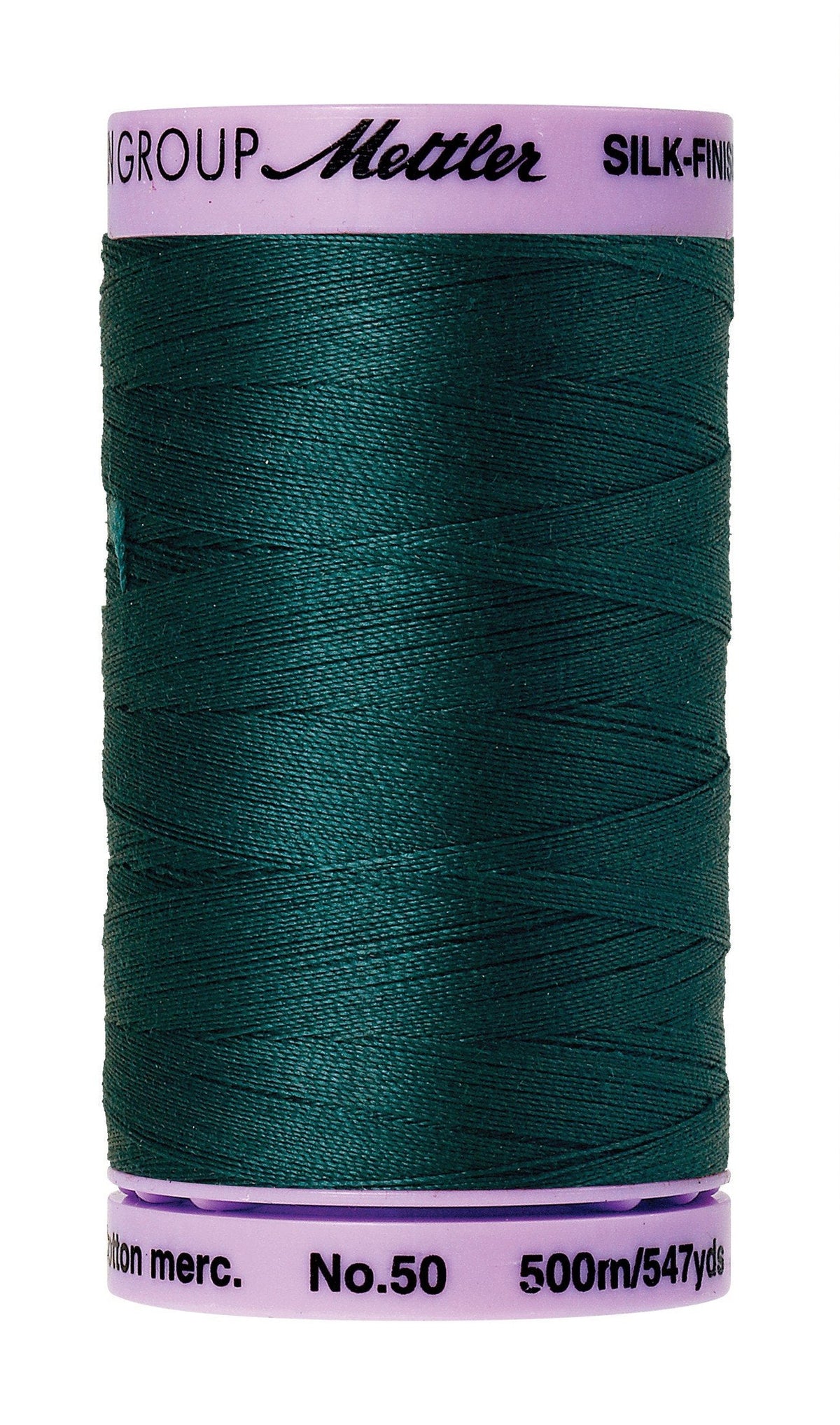 Fil de coton Mettler Silk-Finish 50WT, 500 m, couleur épicéa