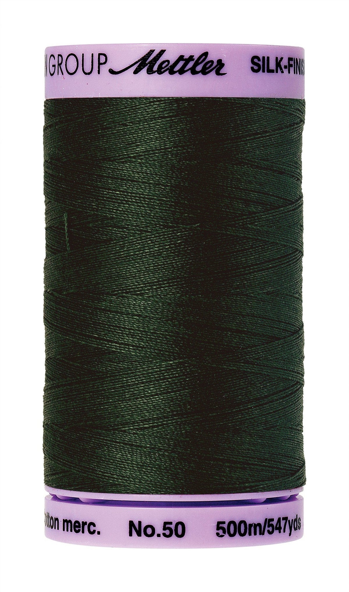 Mettler  Silk-Finish 50wt Solid Cotton Thread 547yd/500M Enchanting Forest