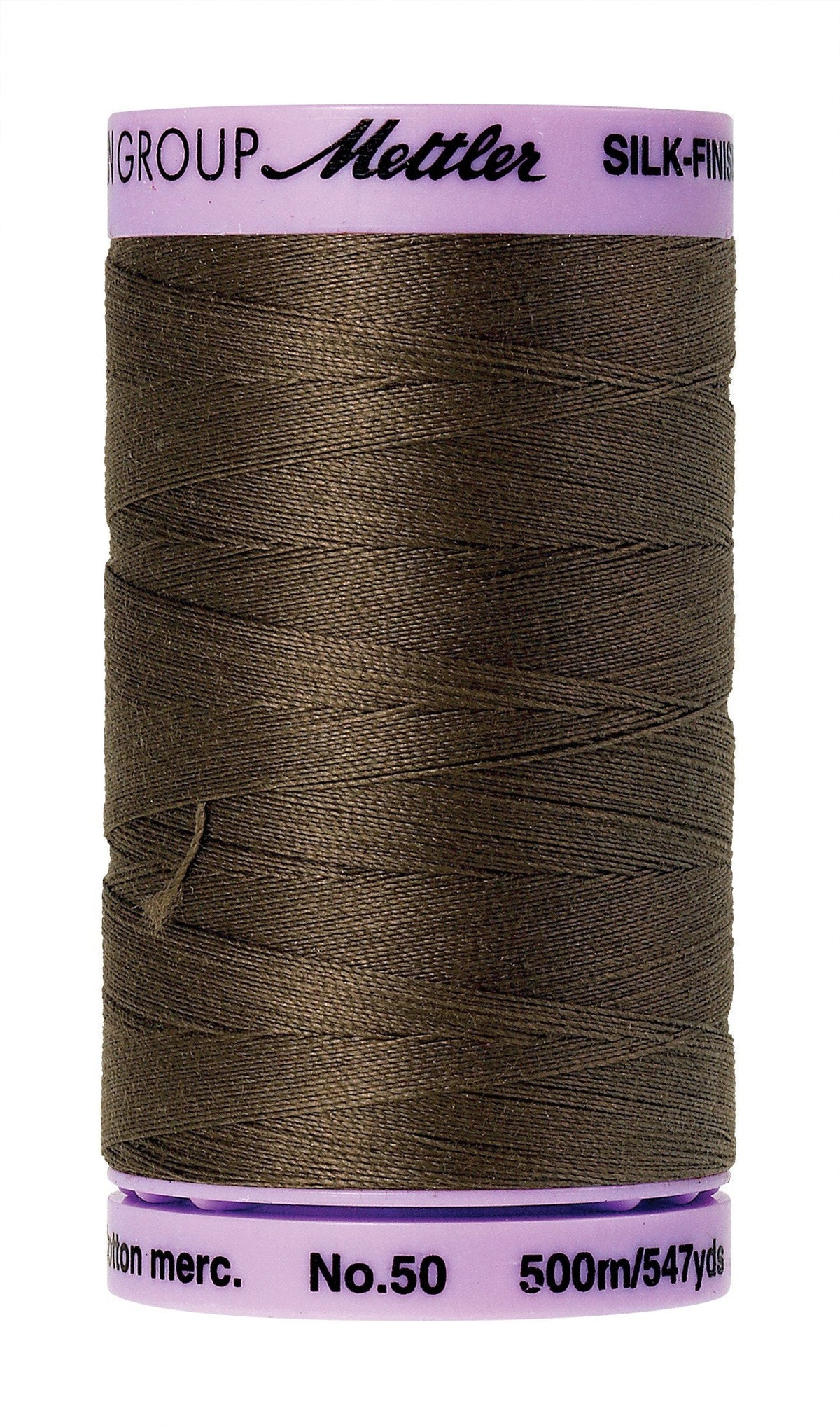 Mettler  Silk-Finish 50wt Solid Cotton Thread 547yd/500M Olive