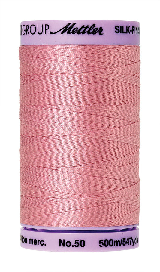 Mettler Silk-Finish - Rose Quartz - 50wt Solid Cotton Thread 547yd/500m