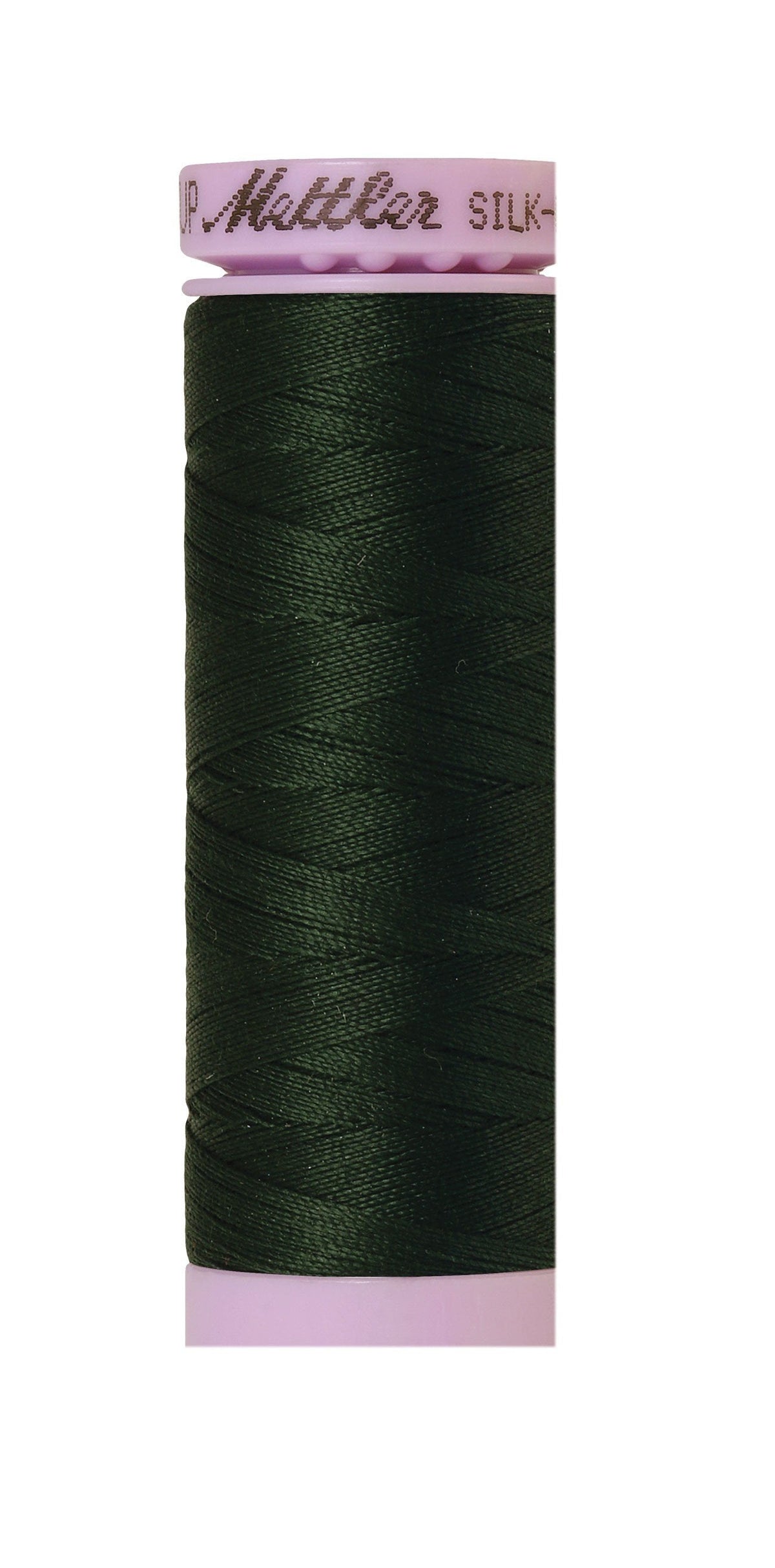 Fil à coudre en coton Mettler Silk-Finish 50wt, 164 verges/150 m, vert forêt